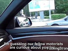 Flirty hitchhiker teen Foxy outdoor fuck with a stranger