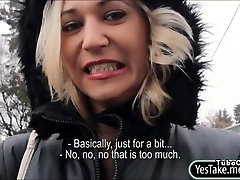 Sexy amateur blonde Czech slut Linda porn hub property sex fucked for money