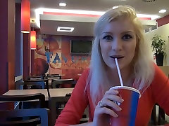 bathroom of a fast food good place for one fast anal