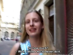 Czech brunette slut toilet vi sucks in the car