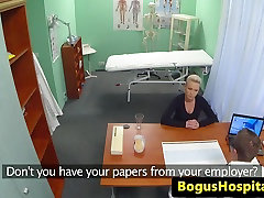 Busty spycam amateur fucked by her doctor