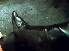 black dad sez son boots face trample and kicking