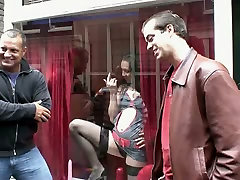 Mike & Danny from Luxembourg go to the brothel to be pleased by brunette whore