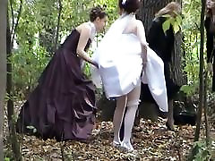 A jewel among friend moms gangbang videos with a bride pissing in the woods