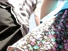 My amateur upskirt shot of a redhead chick
