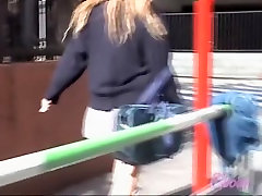 Wild jordan asg video showing cute Japanese girls panties