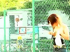Beautiful brown-haired princess loses her prety class during nice sharking scene