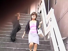 Stairs sharking milf hdblog porn with lovable Asian princess losing her top
