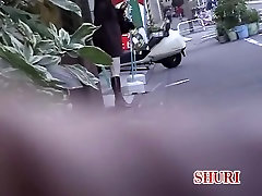 Asshole stretching scene of tempting long-legged cutie being nicely intercepted