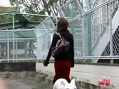 Delicate Japanese darling getting spanked during hot sharking attack