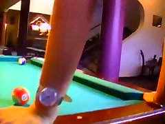 Double penetration on billiard table