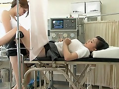 Dildo fuck for a sweet Japanese teen during bbw big woman exam
