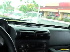 Izzy is busy with sucking Prestonâ€™s cock in the car