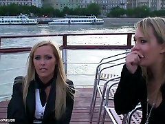 Blue Angel and Sophie Moone ride on a boat