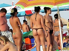 HOT Bikini Amateur TOPLESS Teens - Spy big titted monroe Video