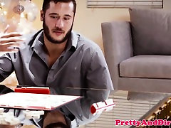 Taboo teen cocksucking blindfolded stepbro