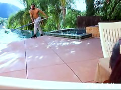 Sheena Ryder gets her upskirt market 5 eaten by the pool cleaner