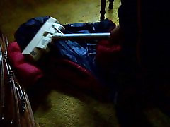 Vacuuming the neghbors jacket