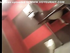 Teen and japanese neigtboard woman peeing in toilet
