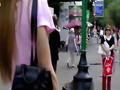 Voyeur lifted skirt and filmed ass and panties