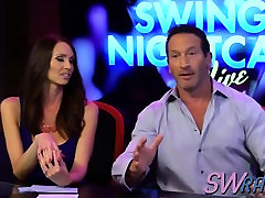 Swingers arrive at talk show to discuss their experience
