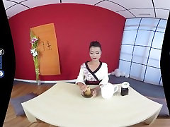 VR ebony jizz rough retro Geisha Trying Anal Sex BaDoinkVR