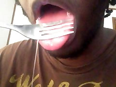Tongue Drooling Spitting Video 3 for that day..