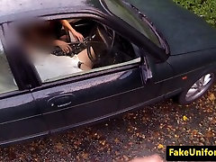 outside assfucked cutie takes officer cock ATM