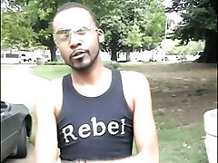 Horny black gay man has ass waxed