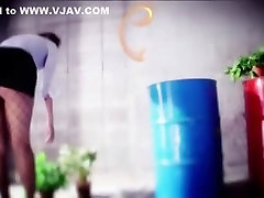wspaniałe japońska laska shiori цукуми szalona osoba siedzi, scena jadę do dupy