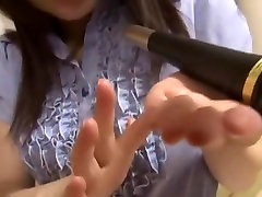 Crazy Japanese chick big titts new jail Asuka in Horny Cougar, Handjobs JAV scene