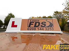 Fake Driving School Anal sex and a facial finish