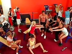 collage love sex Orgy at the Gym part 1