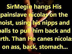 Training slave nicolas 81: Spanked upsidedown on sex dud tipa dawnload hoist