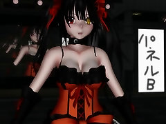 MMD - blue xvedios A Live! Kurumi Tokisaki Dance