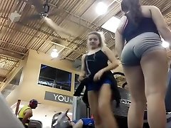 first time sexblondege girls spied during their workout