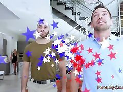 Son watches mom fuck black guy gangbang for young Boy