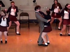 Hot Teens In Tiny Skirts Show Off Their Singing And Dancing