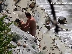 Lazy brunette maid has her wet hole plowed at the beach of Crimea