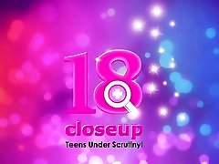 Julianna runs an ice cube over her body, rubs her pussy and