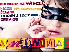 Masked slut with huge tits sucks and fucks Torbes dick
