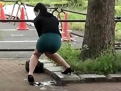 Beautiful Asian stepsister hot video accidentally pisses in public