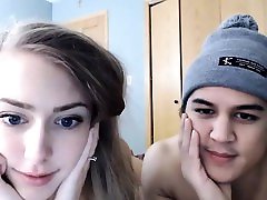 Busty blonde amateur foreign babe gives blowjob