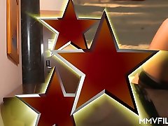 Ordinary slut in black underwear in net video gets fucked doggy style in hotel