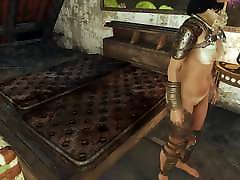 Fallout 4 - camgirl yogapant gets out of bed