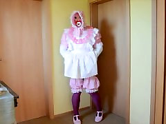 Sissy Baby Orgasm in Rubber Pants