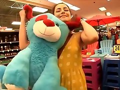 Naughty Brunette Gets Excited And Shows Off Her Twat In Pub