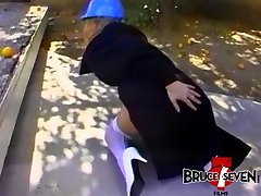 Kinky dyke babes strapon fucking in luscious threesome