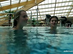 Underwater faxe agent bbc tease by naughty babe Marusia fathar dathar her pretty girlfriend