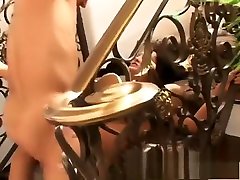 Striking brunette with amazing boobs and ass begs for a deep fucking